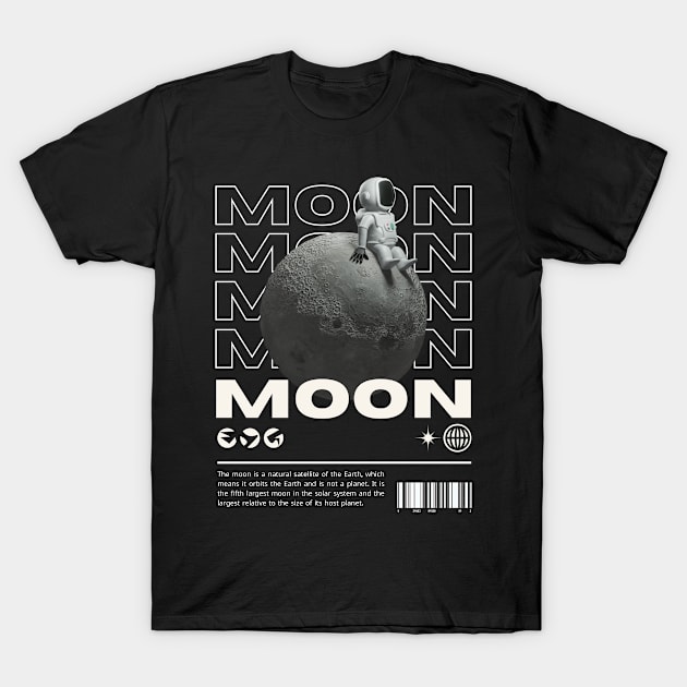 Moon T-Shirt by AstroB0y